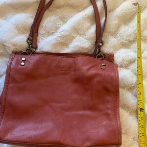 American Leather Shoulder Bag - Red